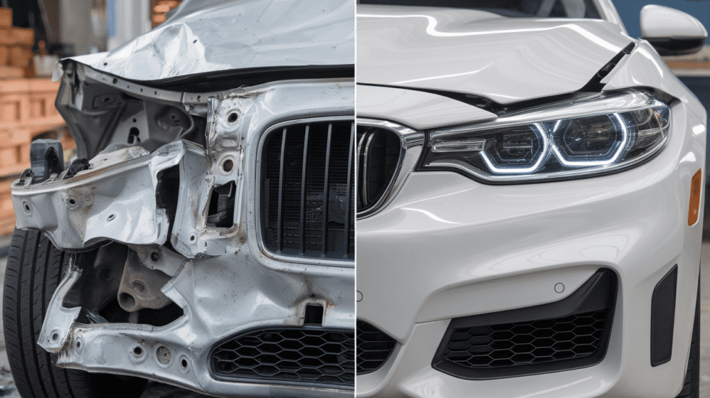 Car collision frame repair