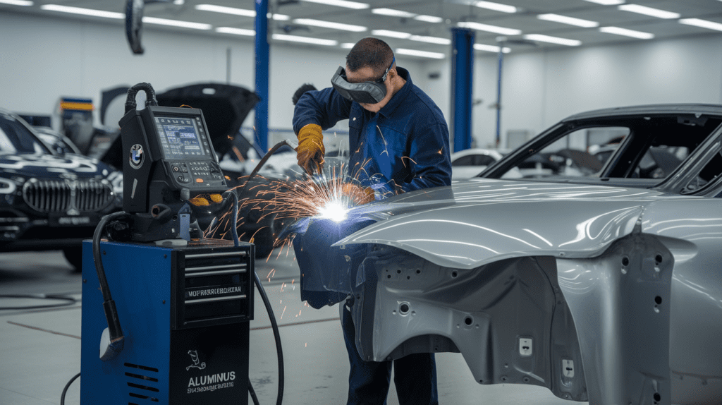 Aluminum welding machine