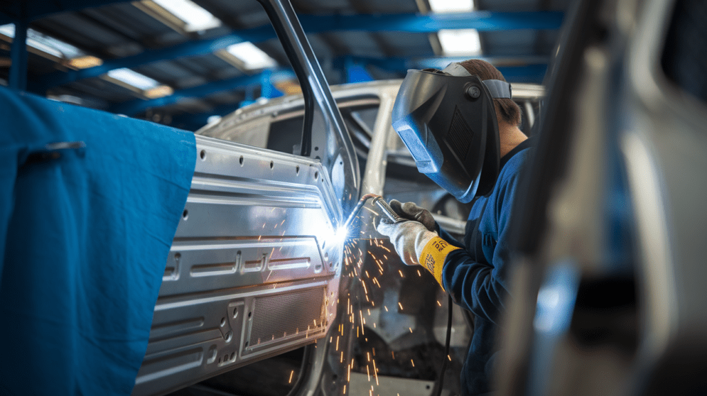 Aluminum car panel repair