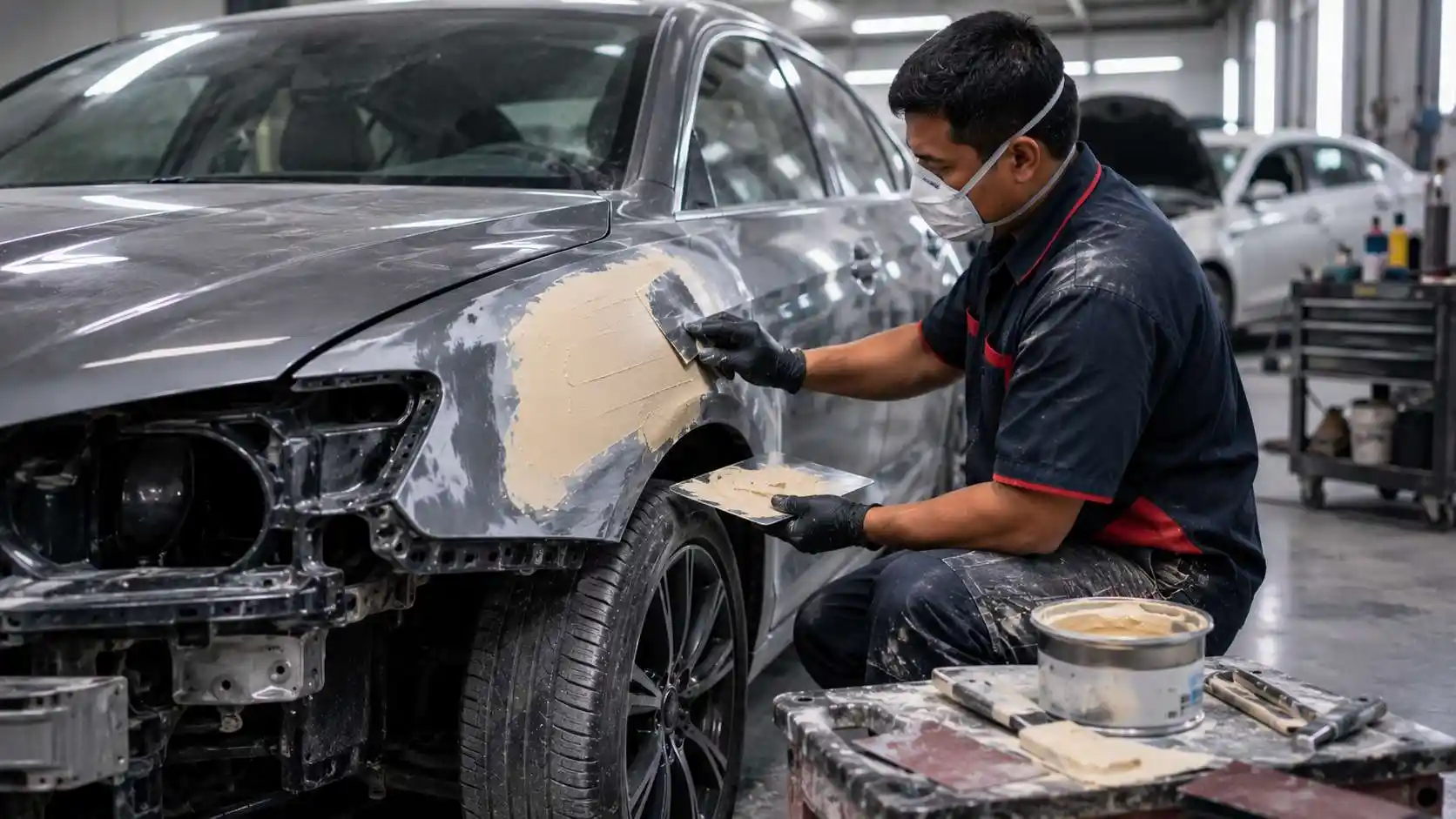 Body filler for dent repair