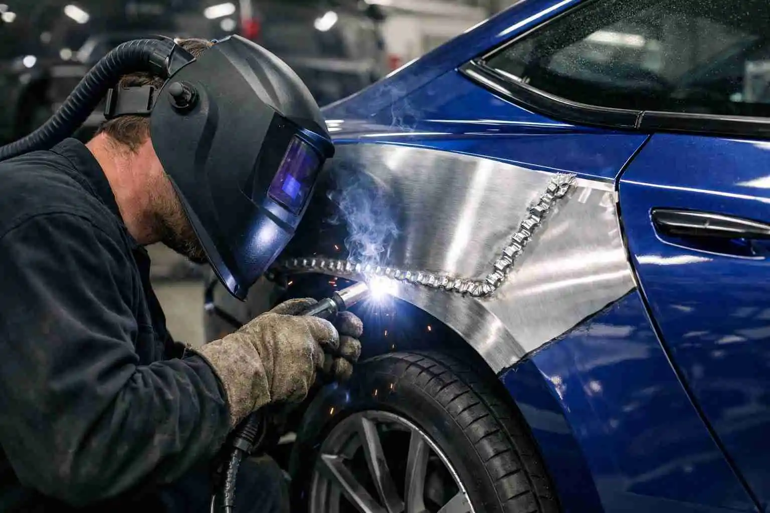 Car body welding repair