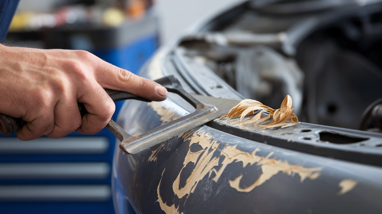 Car body paint remover