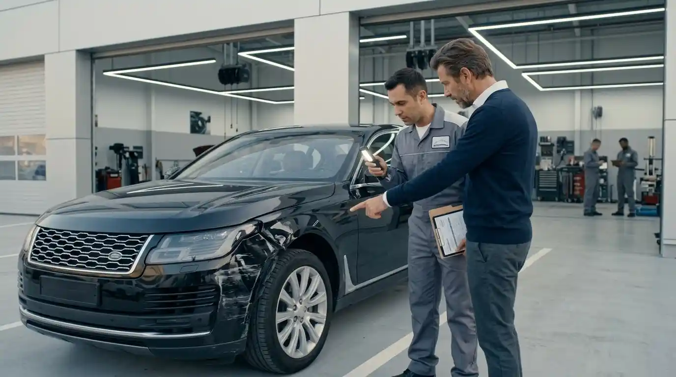 Collision repair documents organised so the repair record remains separate from roadside guidance