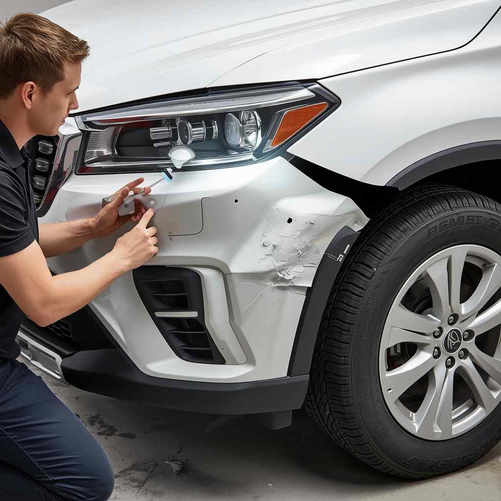 Use Photos to Narrow the Car Repair Route Vehicle damage photographs used to narrow the likely body repair route before inspection