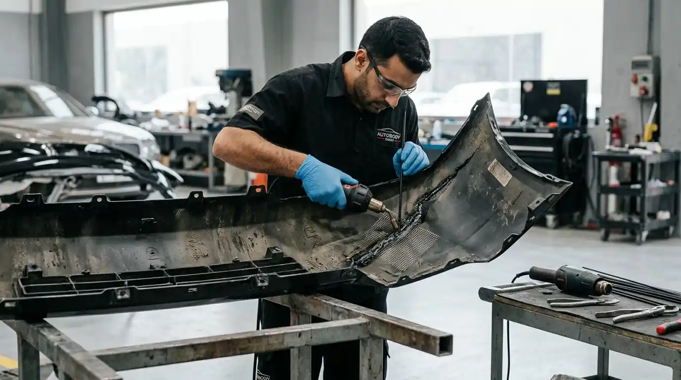 cracked bumper repair Dubai