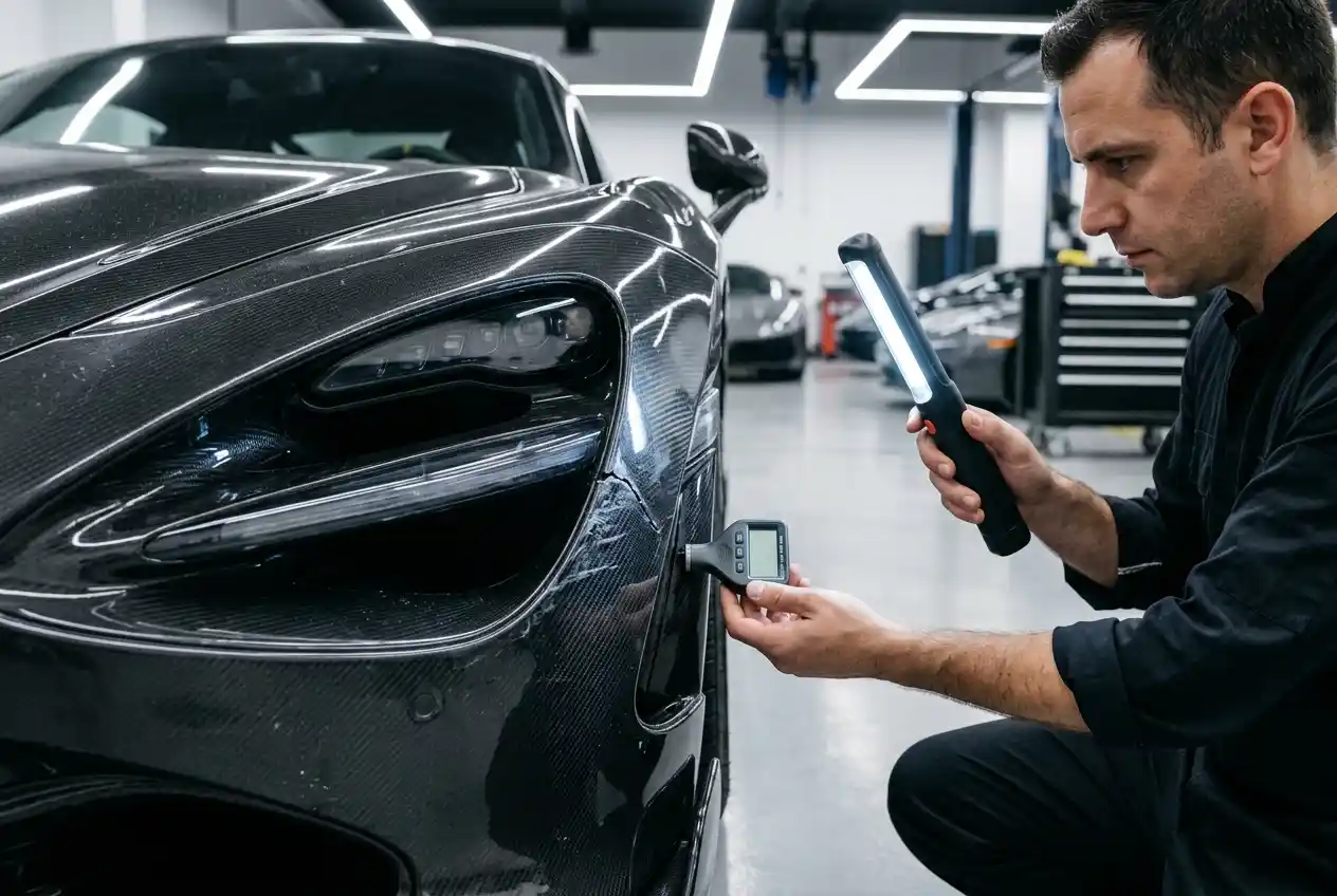 McLaren front, side and rear impact zones inspected to trace how a small contact can affect surrounding body components
