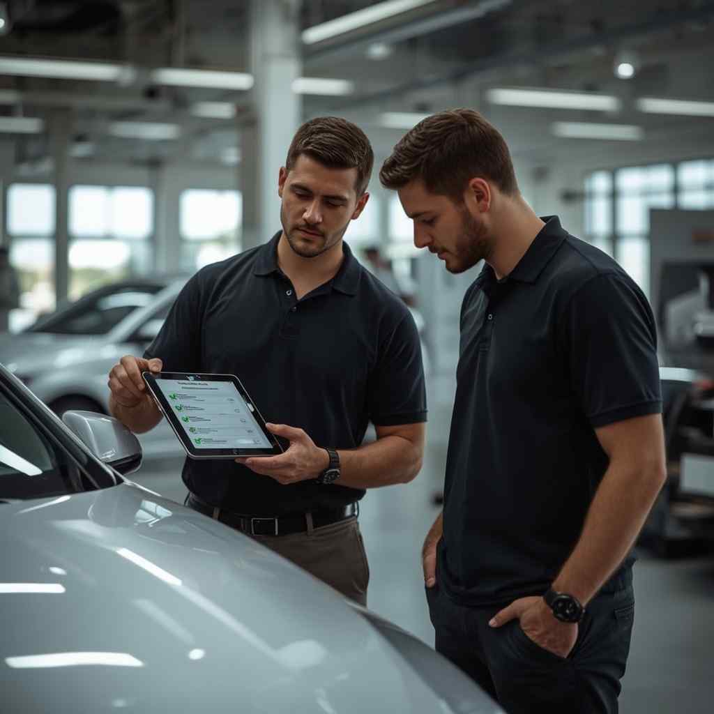Controlled Business Bay return delivery check after body repair