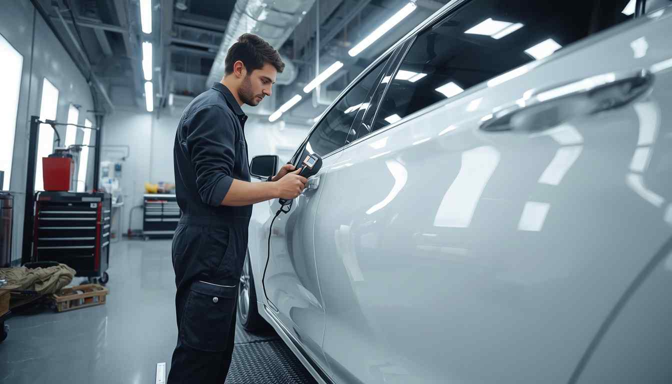 Car body repair assessment for a vehicle handover from Business Bay in Dubai