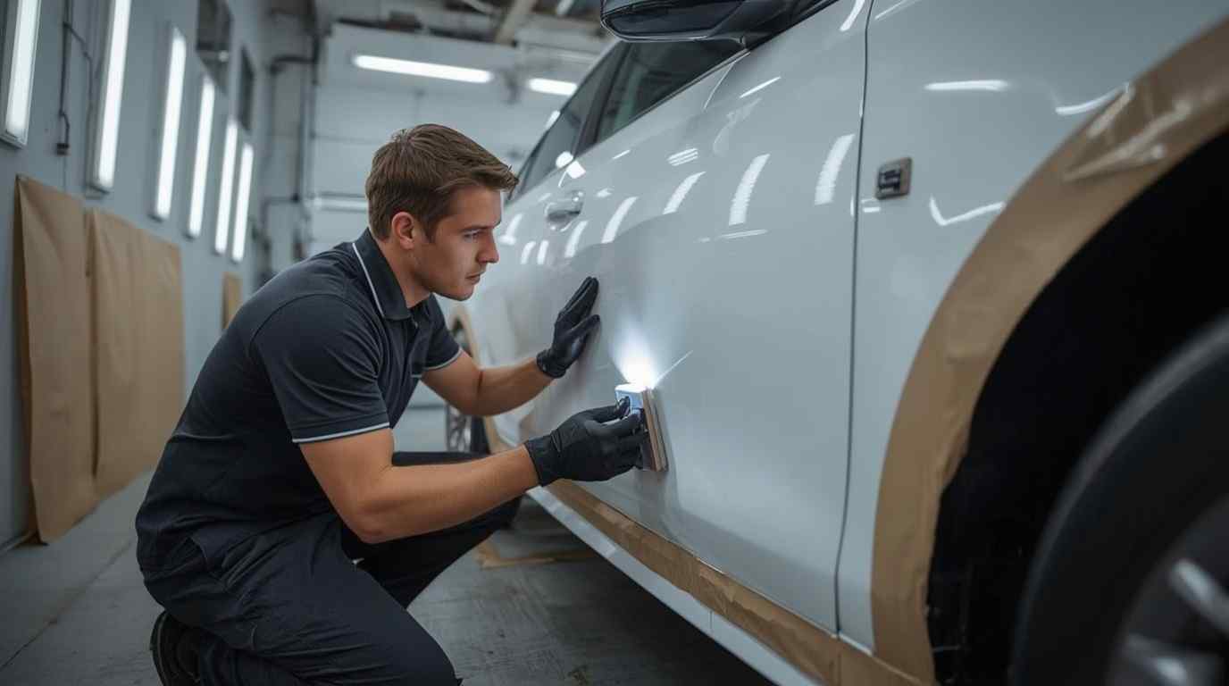 Car body repair assessment for a Jumeirah street or villa handover in Dubai