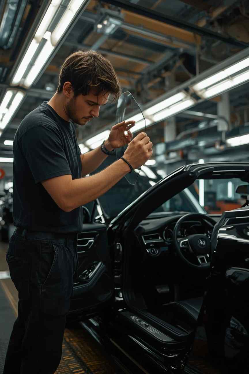 Frameless-door and seal-boundary inspection during body repair in Dubai