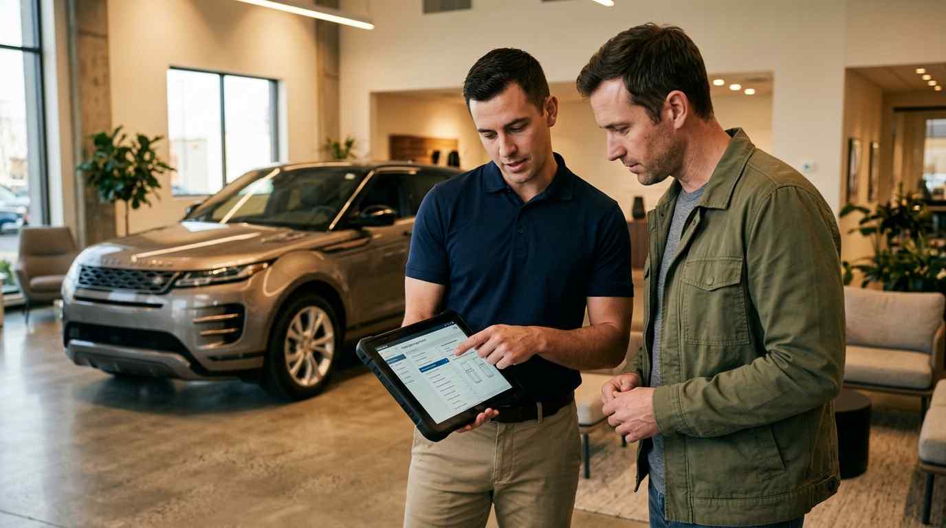 Range Rover Evoque body repair handover documented with digital signoff