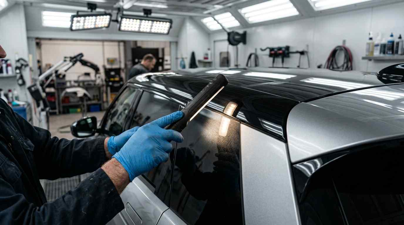 Range Rover Evoque paint matched beside contrasting trim materials