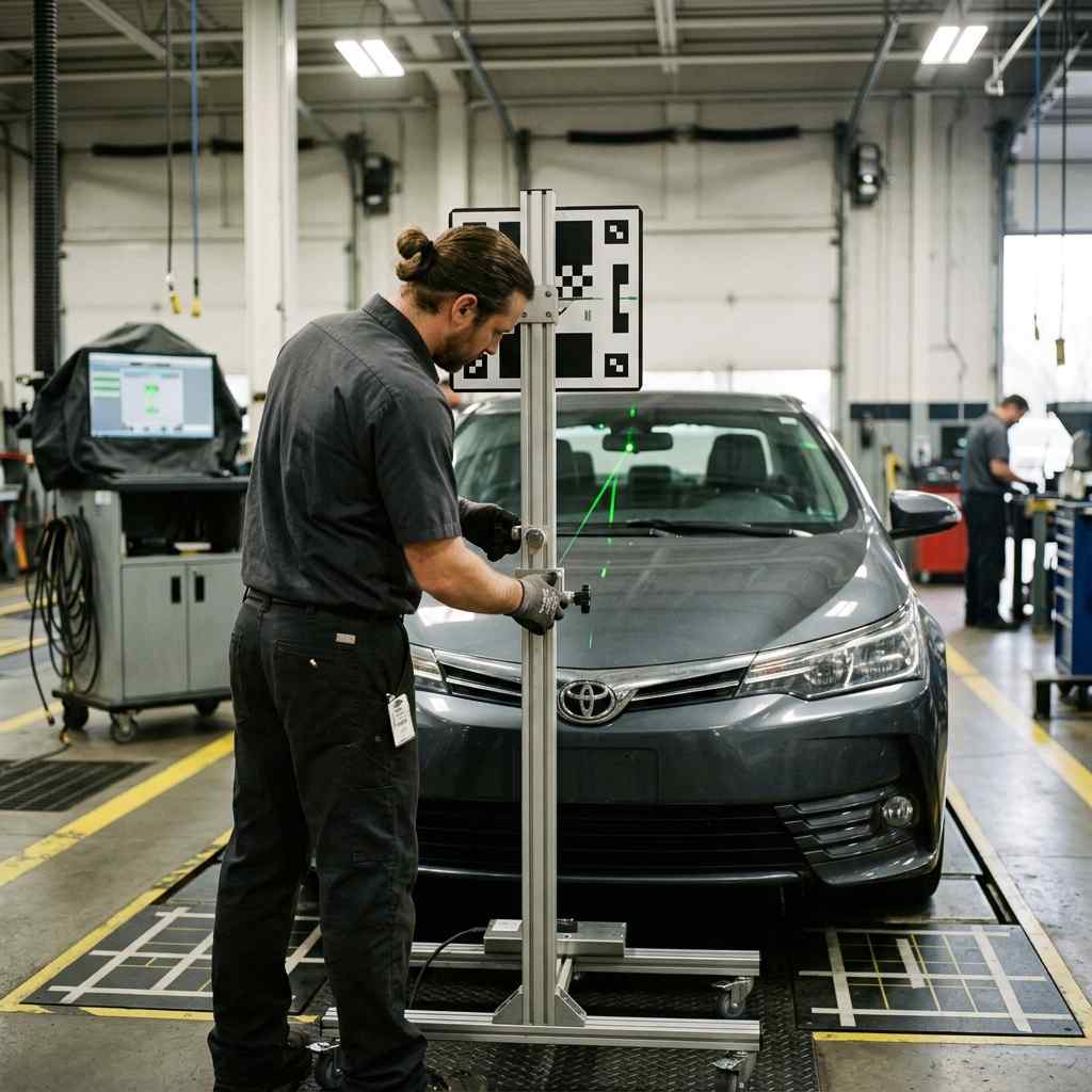 Fixed glass and camera calibration coordinated during Downtown Dubai body repair