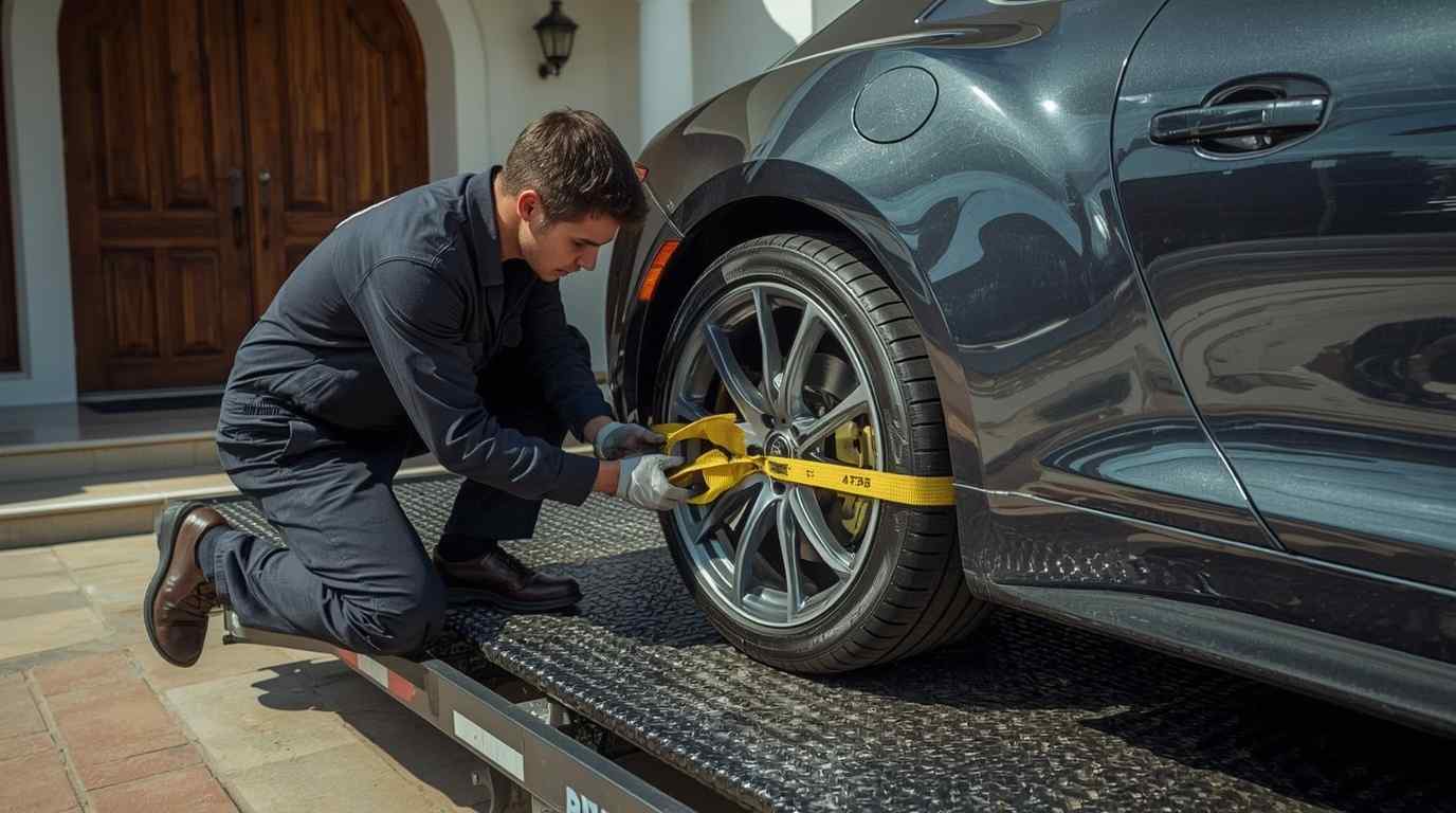 Palm Jumeirah vehicle access planning before body repair transfer