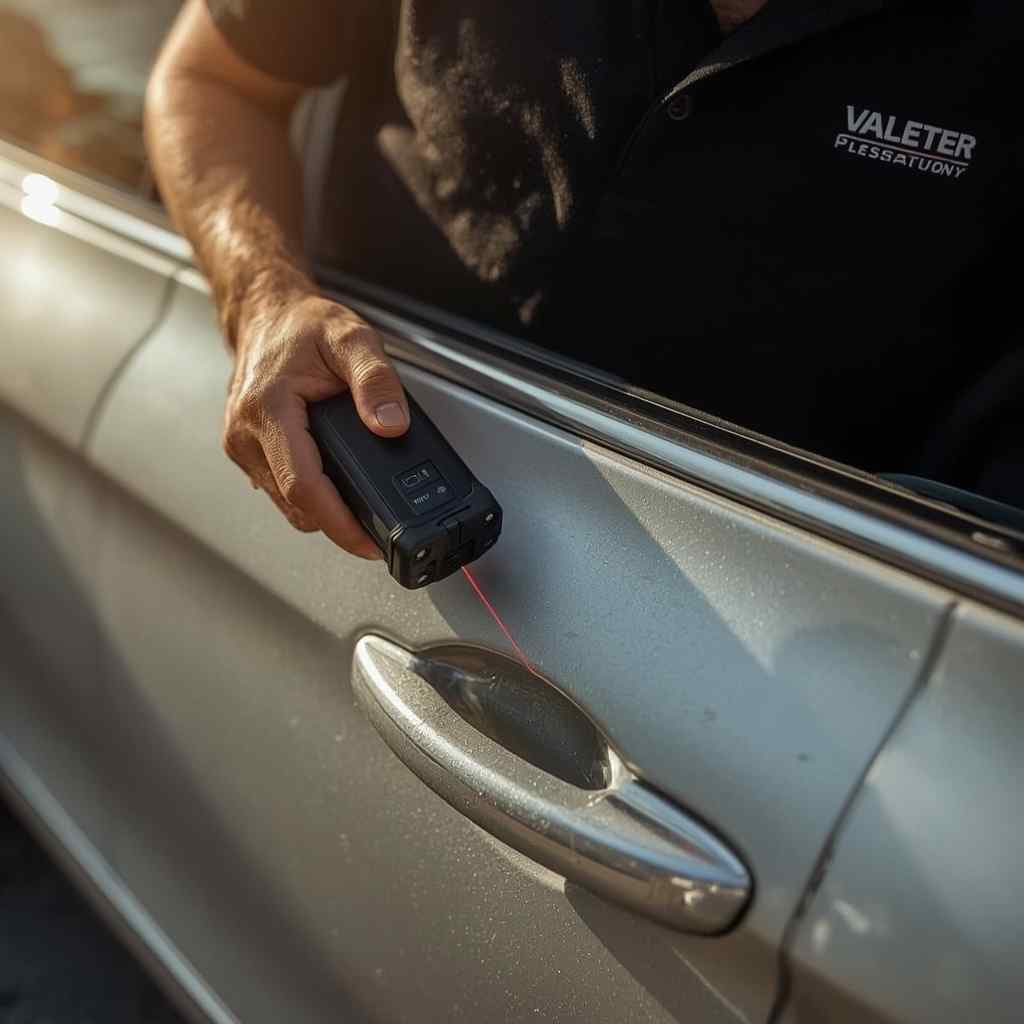Valet custody evidence documented before luxury vehicle repair in Dubai