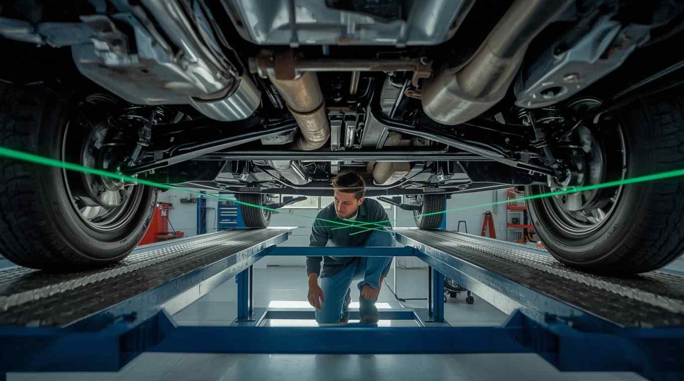 Collision-direction vehicle measurement during repair assessment in Dubai