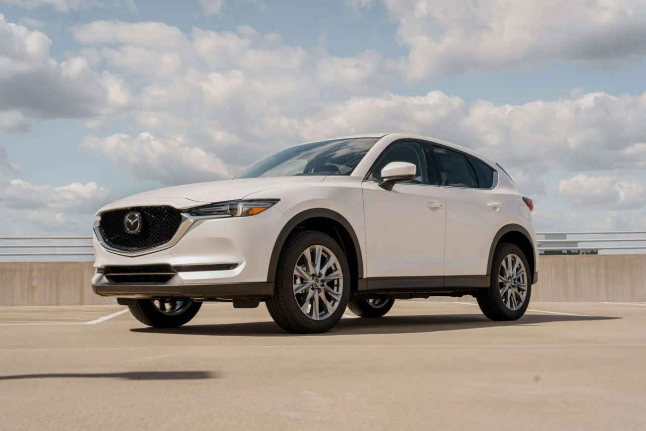 Mazda exterior showing body panels and paint finish